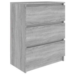 vidaXL Senkki harmaa Sonoma 60x35x76 cm tekninen puu