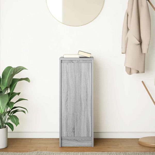 vidaXL Senkki harmaa Sonoma 29,5x34x76 cm tekninen puu