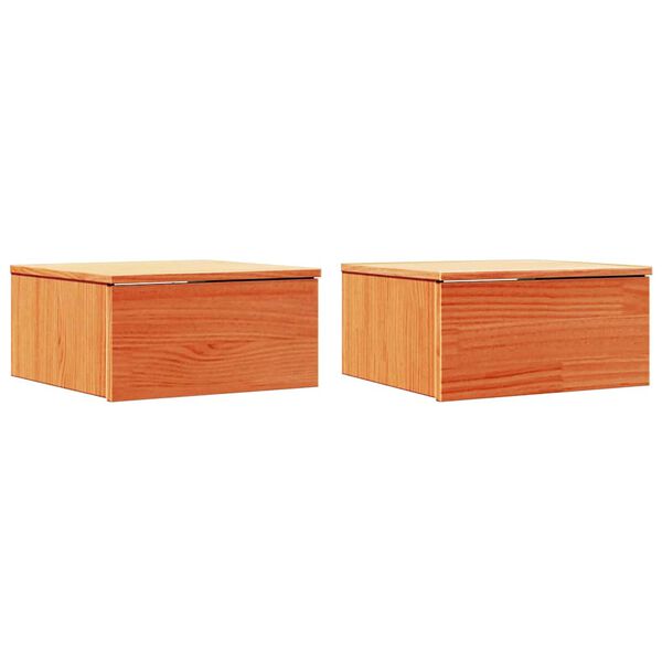 vidaXL Y&ouml;p&ouml;yt&auml; 2 pcs Vaha ruskea 37 x 35 x 18,5 cm T&auml;ysi m&auml;nty