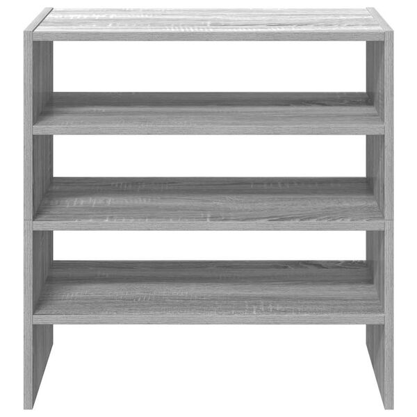 vidaXL kenk&auml;telineet 2 kpl Pinottava Harmaa Sonoma 60x30x30,5 cm