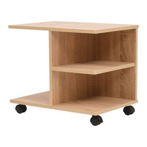 245724 vidaXL Hylly py&ouml;rill&auml; 50x35x42 cm tammi