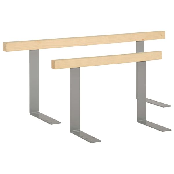 vidaXL Kuormalavasohvan selk&auml;nojat 2 kpl 110/70 cm t&auml;ysi m&auml;nty