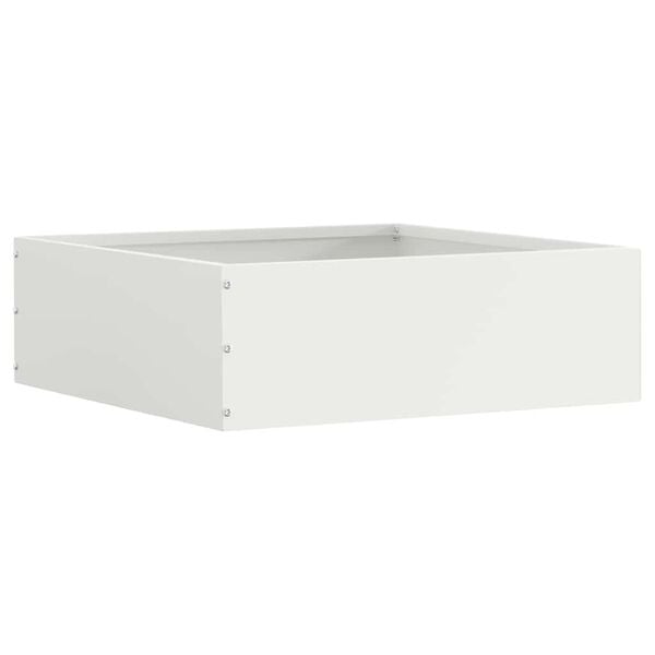 vidaXL Nurmireunus 6 pcs Valkoinen 40 x 40 x 13 cm Ter&auml;s