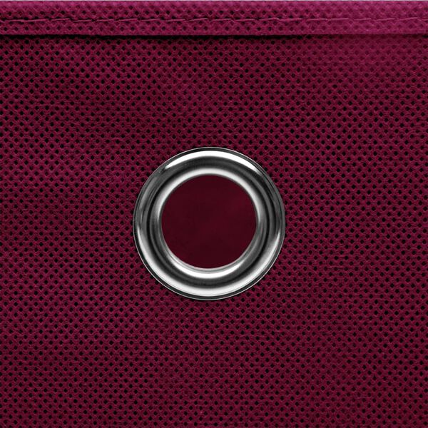 vidaXL Säilytyslaatikot 4 kpl kuitukangas 28x28x28 cm tummanpunainen