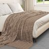 vidaXL Heittop&auml;&auml;llys 6 pcs Camel 270 x 240 cm Fleese