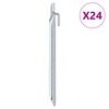vidaXL Telttatapit 24 kpl V-muotoiset 24 cm &Oslash;20 mm galvanoitu ter&auml;s