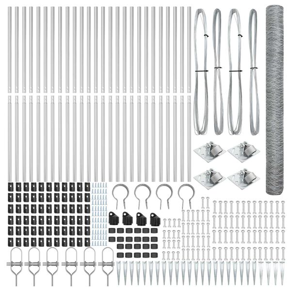 vidaXL Aitalatu Hopea 50 x 1,5 m (36 mm verkko) Ter&auml;s
