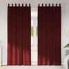 vidaXL Pimennysverhot 2 pcs Viininpunainen 140 x 225 cm Sametti