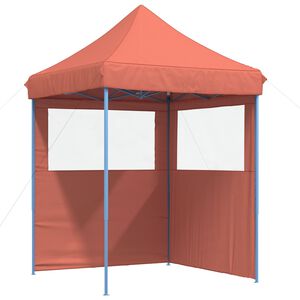vidaXL Juhlateltta 200 x 200 x 306 cm Terrakotta Oxford-kangas