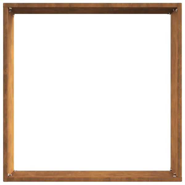 vidaXL Nurmireunus 6 pcs Ruosteinen 40 x 40 x 13 cm Kulunut Ter&auml;s