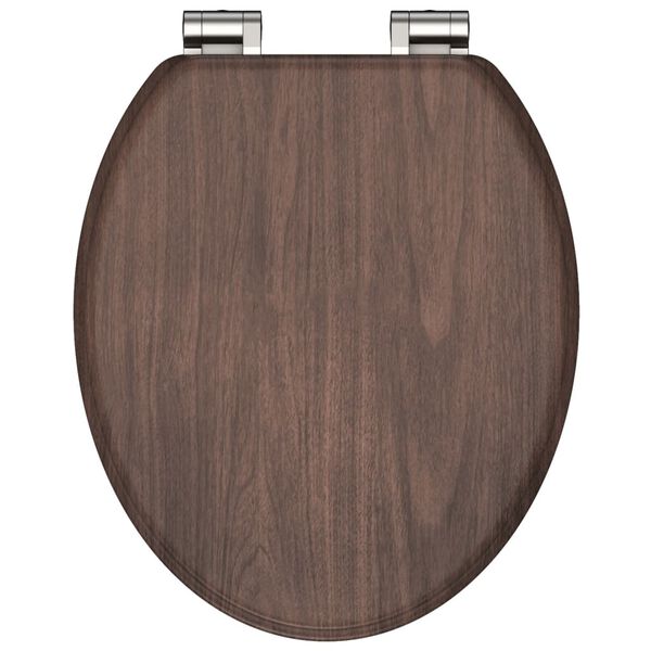 SCHÜTTE WC-istuin Soft-Close DARK WOOD MDF