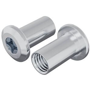 vidaXL Lukituspultti 2 kpl Nikkeli M6 x 15 mm Ter&auml;s