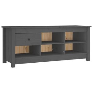 vidaXL Kenk&auml;kaappi harmaa 110x38x45,5 cm t&auml;ysi m&auml;nty