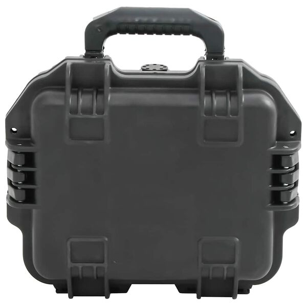 vidaXL Kannettava Flight Case Musta 30x24,5x12,5 cm PP