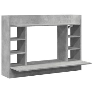 vidaXL Ty&ouml;p&ouml;yt&auml; sein&auml;lle betoninharmaa 105x48x75 cm tekninen puu