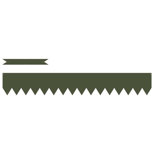 vidaXL Nurmireunus 50 pcs Oliivivihre&auml; 100 x 0.05 x 20 cm