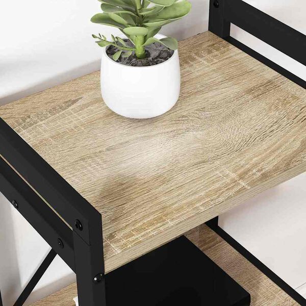 vidaXL Kirjahylly Sonoman tammi 60 x 30 x 85 cm Tekninen puu