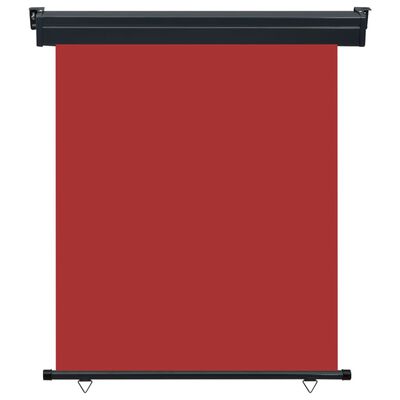 vidaXL Parvekkeen sivumarkiisi 140x250 cm punainen