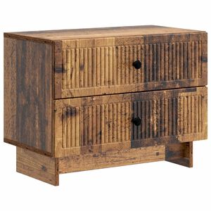 vidaXL Y&ouml;p&ouml;yt&auml;kaappi Vanha puu 62 x 34,5 x 47,5 cm Tekninen puu