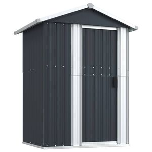 vidaXL Puutarhavaja antrasiitti 126x97,5x177 cm galvanoitu ter&auml;s