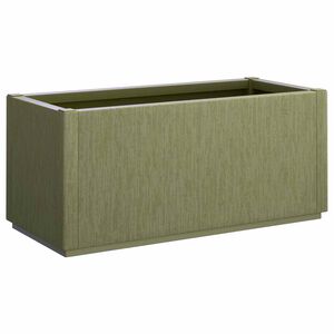 vidaXL Puutarhan kukkalaatikko Vihre&auml; 80 x 36 x 35 cm PP