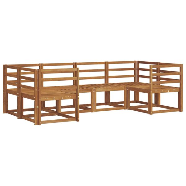 vidaXL Ulkosohvakokoelma 6 pcs Luonnollinen Tihe&auml; akasiapuu