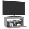 vidaXL TV-taso LED-valoilla harmaa Sonoma 75x35x40 cm