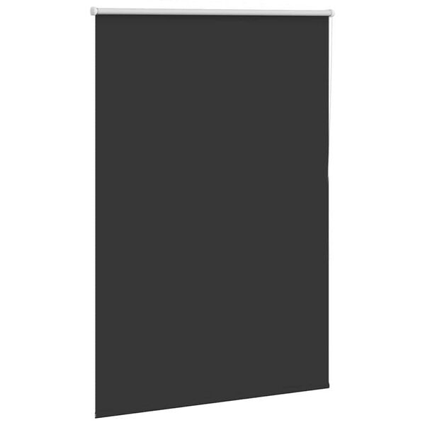 vidaXL Rullaverho Blackout Musta 115x130 cm Kankaan leveys 110,7 cm