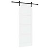 vidaXL Liukuovi ORKDAL 78 x 211 cm Tekninen puu Valkoinen ja musta