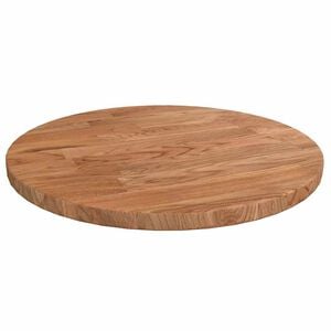 vidaXL Py&ouml;re&auml; p&ouml;yt&auml;levy vaaleanruskea &Oslash; 30x1,5 cm k&auml;sitelty tammi