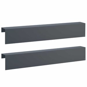 vidaXL Puutarhan reunusprofiili 2 kpl 100 x 10 x 15 cm Ter&auml;s