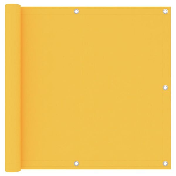 vidaXL Parvekkeen suoja keltainen 90x500 cm Oxford-kangas
