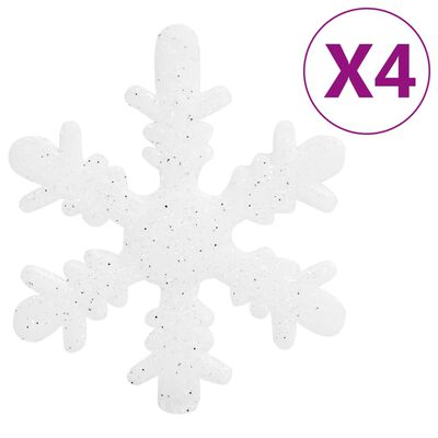 vidaXL 111-osainen Joulupallosarja valkoinen ja harmaa polystyreeni