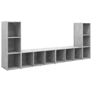 vidaXL | TV-kaappi | 4 pcs 37 x 35 x 107.5 cm