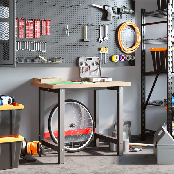 vidaXL Ty&ouml;penkki 100x60x83 cm t&auml;ysi py&ouml;kki suorakaide