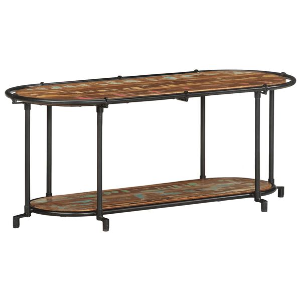 vidaXL TV-taso 100x42x40 cm kierrätetty täysi puu