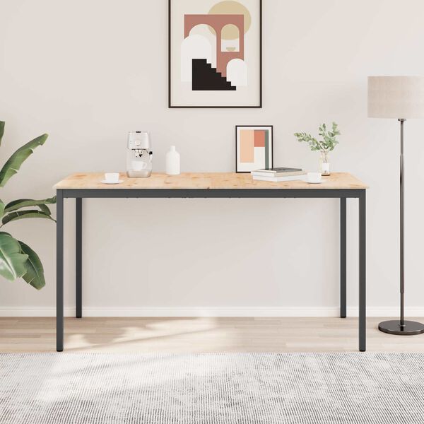 vidaXL Baarip&ouml;yt&auml; Luonnollinen 110 x 55 x 105 cm Massiivinen m&auml;nty