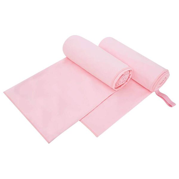 vidaXL Urheilupyyhkeet 2 pcs Pinkki 200 x 100 cm