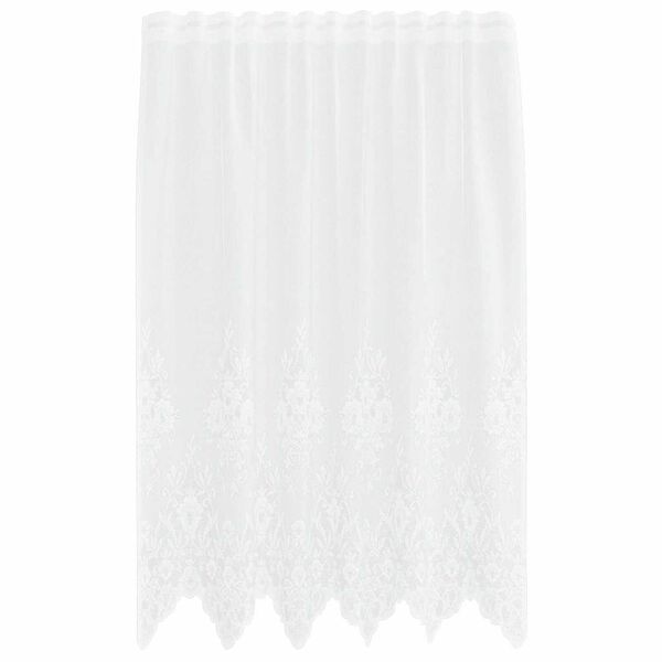 vidaXL Verkkoverho verhoilla Valkoinen 140 x 150 cm Polyesteri