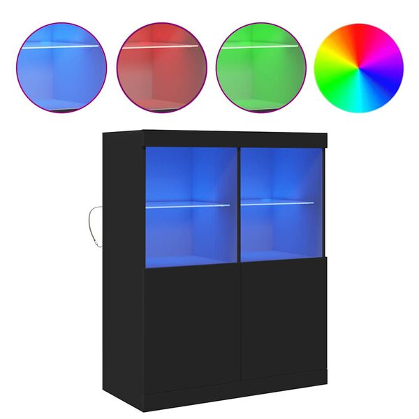 vidaXL senkki musta 81x37x100 cm suunniteltu puu