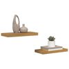 vidaXL Sein&auml;hylly 2 pcs Beige 50 x 23 x 4 cm Tekninen puu
