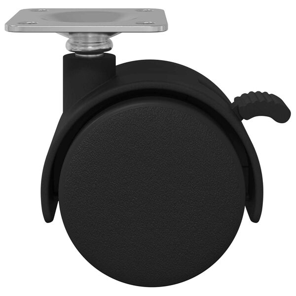 vidaXL K&auml;&auml;nt&ouml;py&ouml;r&auml; Musta Rautaa ja Polypropeenia