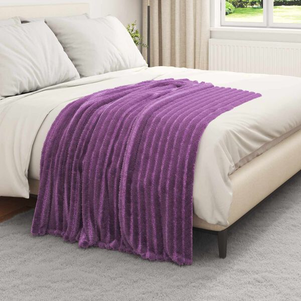 vidaXL Heittop&auml;&auml;llys 6 pcs Violetti 150 x 130 cm Fleese