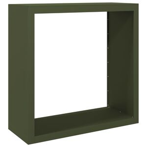 vidaXL Polttopuuteline vihre&auml; 100x40x100 cm ter&auml;s