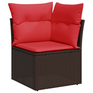vidaXL | Puutarhasohva | tyynyll&auml; Ruskea 62 x 62 x 69 cm polyrottinki