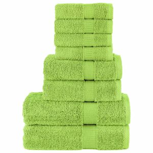 vidaXL Premium Pyyhkeet 8-osaa SOLUND omenanvihre&auml; 600 gsm