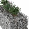 vidaXL Gabion Kohotettu Peti Hopea 140 x 60 x 55 cm Galvanoitu ter&auml;s
