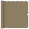 vidaXL Parvekkeen suoja harmaanruskea 90x600 cm HDPE
