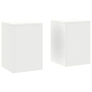 vidaXL Kasviteline 2 pcs Valkoinen 24 x 24 x 35 cm Teräs