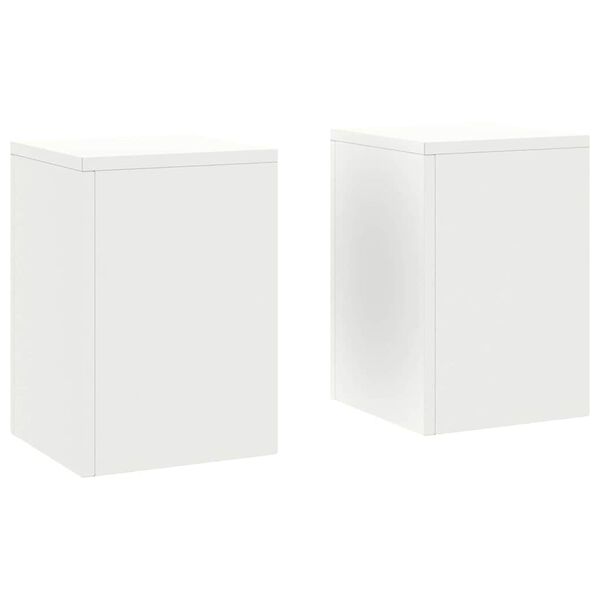 vidaXL Kasviteline 2 pcs Valkoinen 24 x 24 x 35 cm Teräs